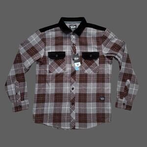 Vissla Creators Jack Eco Flannel Java Mens Medium